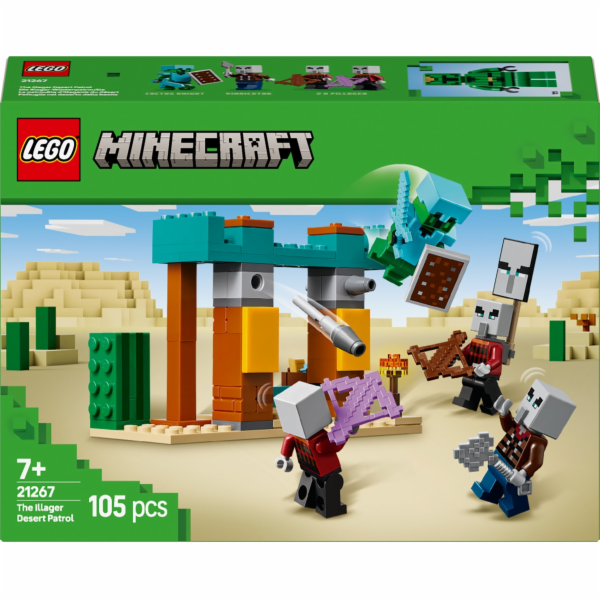 LEGO 21267 Minecraft The Illager Desert Patrol, stavebnice