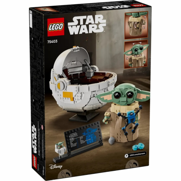 LEGO 75403 Star Wars Grogu ve své repulzorové kolébce, st...