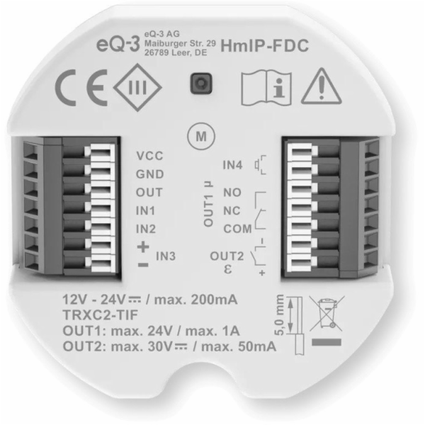 Homematic IP univerzální ovladač otevírání dveří HmIP-FDC...