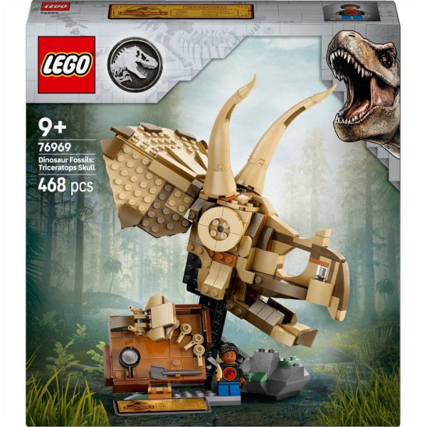 LEGO JURASSIC WORLD 76969 Fosilie dinosaurů: lebka Tricer...