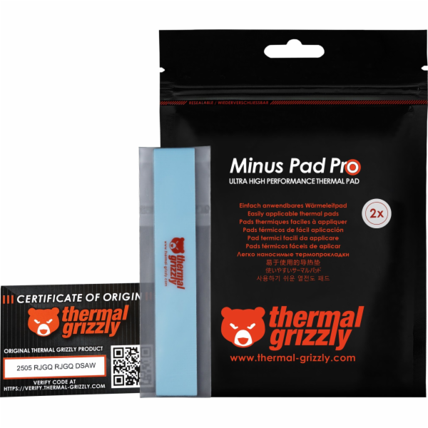 Thermal Grizzly Minus Pad Pro - 120x20x2,0 mm, termo podl...