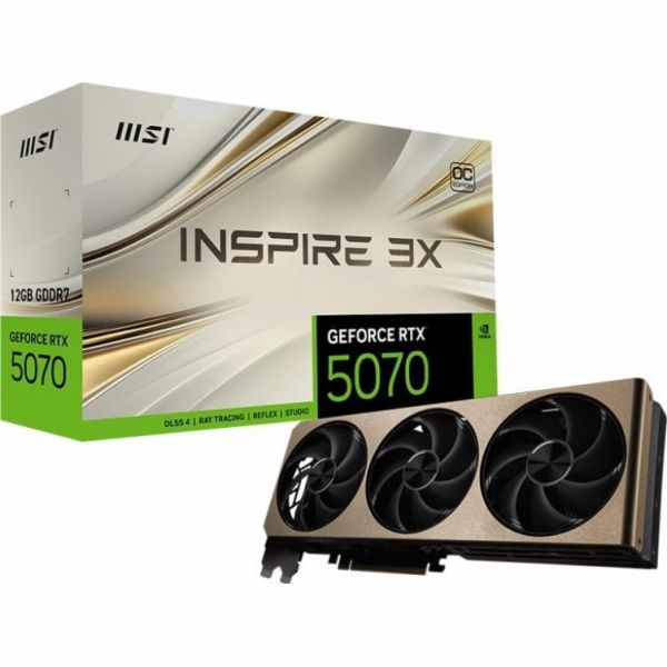 MSI GeForce RTX 5070 12G INSPIRE 3X OC, grafická karta