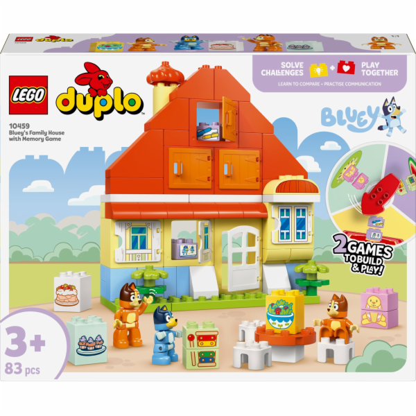 LEGO BLUEY 10459 Rodinný dům Bluey s paměťovou hrou