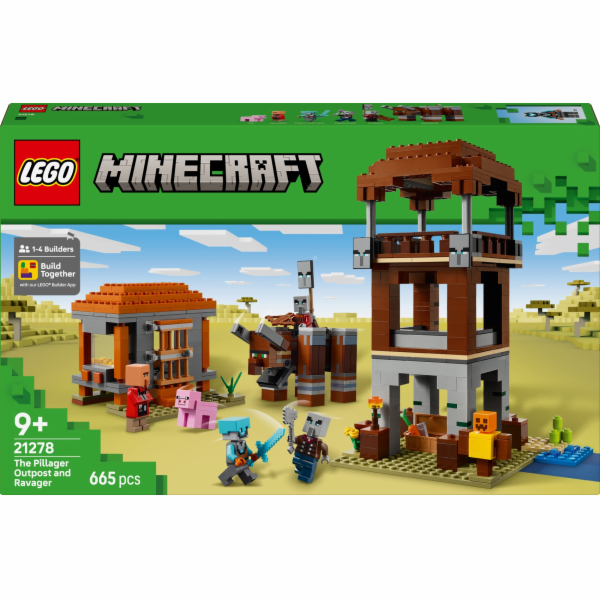 LEGO MINECRAFT 21278 Úkryt pro lupiče a devastátory