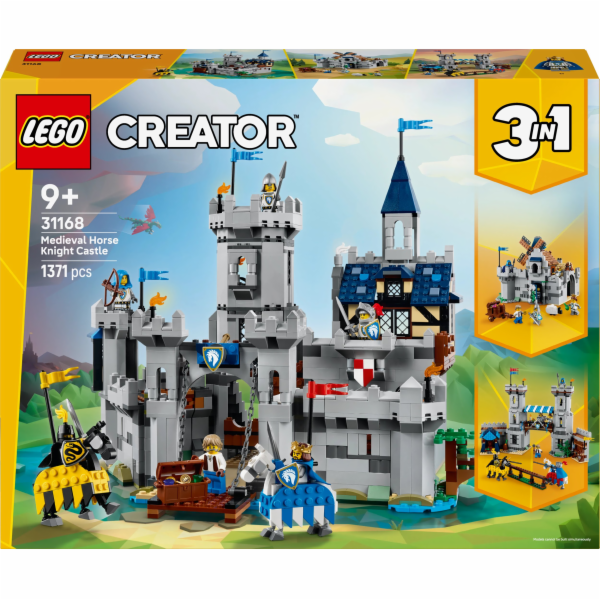 LEGO CREATOR 3 V 1 31168 Středověký rytířský hrad s koněm