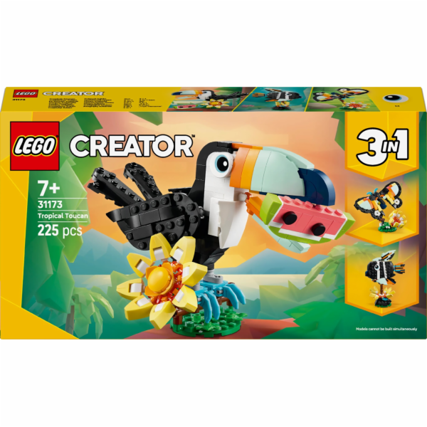 LEGO 31173 Creator 3-in-1 Wilde Tiere: Tropischer Tukan, ...