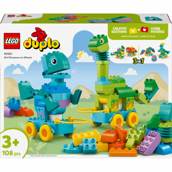 LEGO DUPLO 10451 Dinosauři na kolečkách 3 v 1