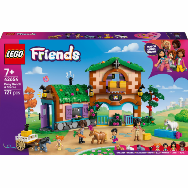 LEGO 42654 Friends Ponyhof & Stall, Konstruktionsspielzeug