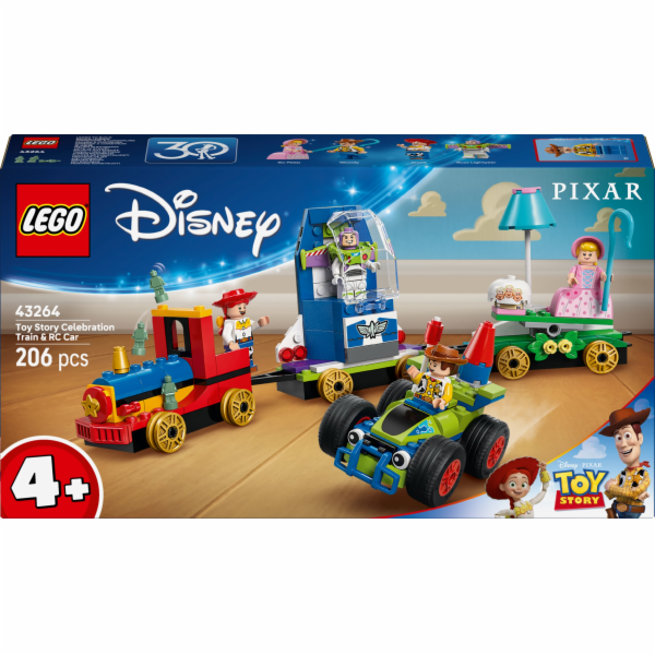 LEGO DISNEY 43264 Toy Story - Slavnostní vlak a RC auto