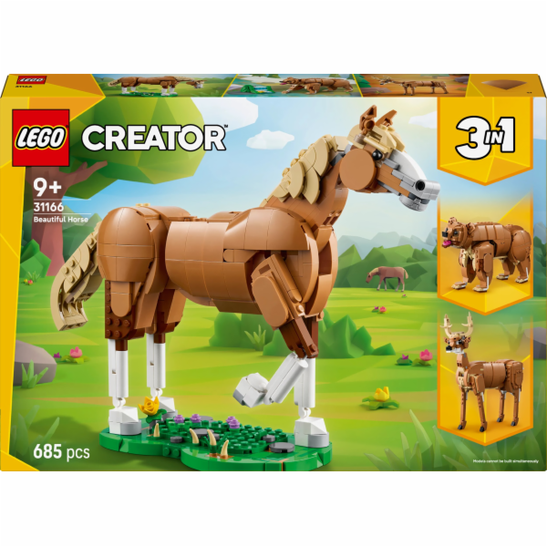 LEGO 31166 Creator 3-in-1 Prächtiges Ross, Konstruktionss...