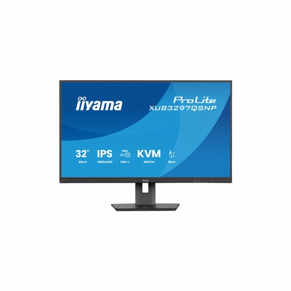 iiyama ProLite/XUB3297QSNP-B1/32"/IPS/QHD/100Hz/1ms/Černá/5R