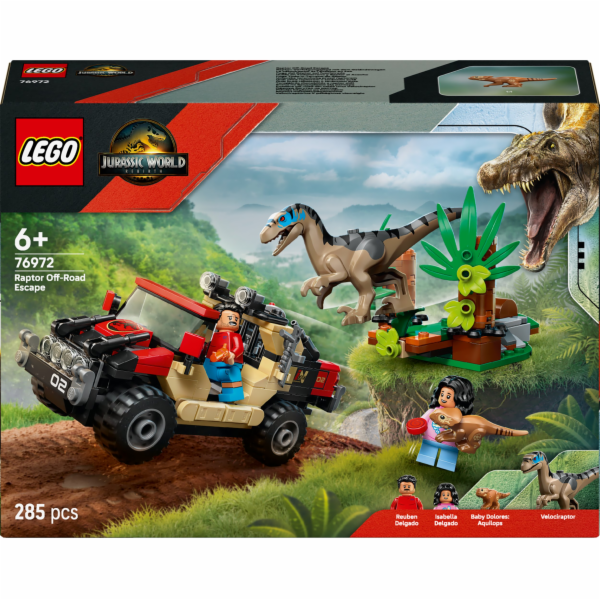 LEGO JURASSIC WORLD 76972 Útěk v terénním vozidle před dr...