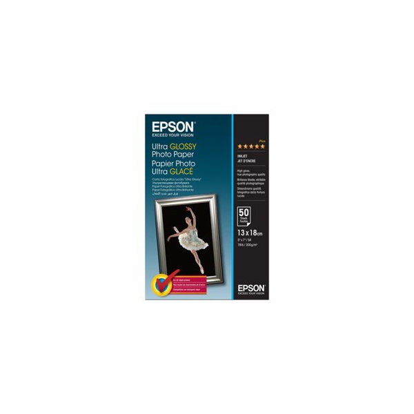 EPSON paper 13x18 - 300g/m2 - 50sheets - photo ultra glossy