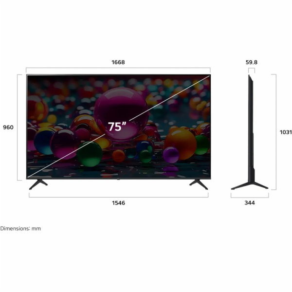 LG 75UA75006LA.AEUQ, LED-Fernseher