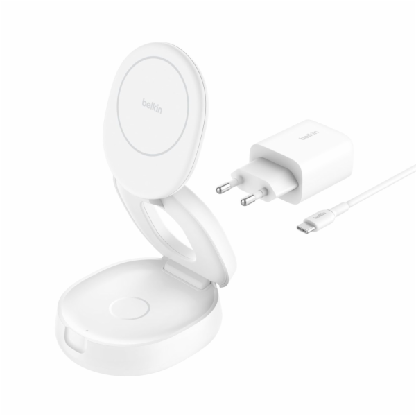 Belkin Boost Charge verstellbare mag.2-in-1 Ld.Qi2 ws. WI...
