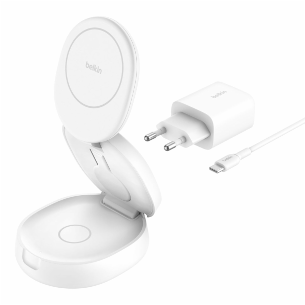 Belkin Boost Charge foldab.mag. 3-in-1 Charg. Qi2 wh. WIZ...