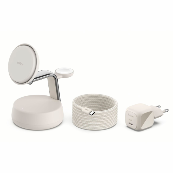 Belkin UltraCharge Pro 25W Qi2 mag.3-in-1 Ladest.ws. WIZ0...