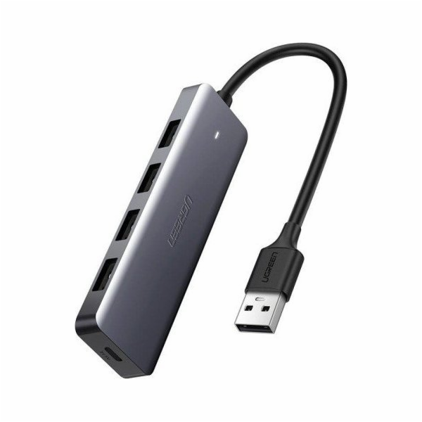 Ugreen Hub Adaptér 4v1 USB-C na 4× USB 3.0 + USB-C Šedý