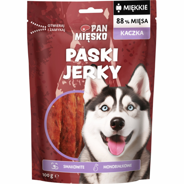 PAN MIĘSKO Jerky Duck - pamlsek pro psa - 100g