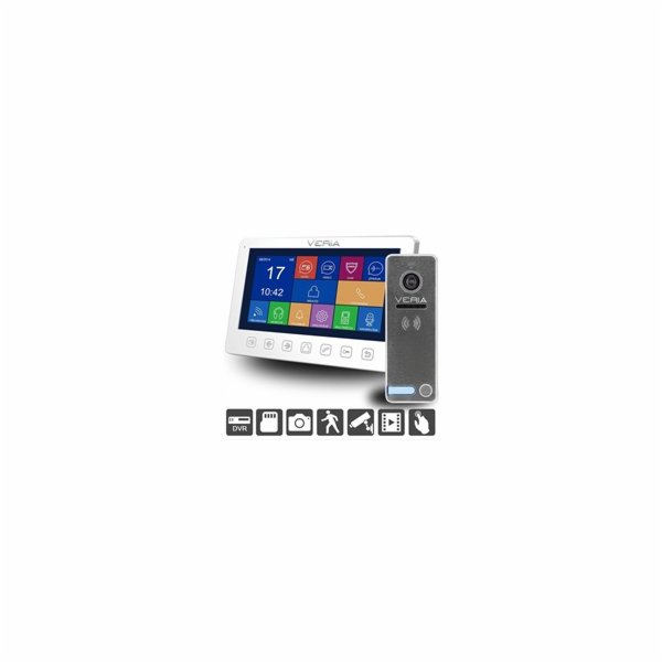 Veria SET Videotelefon  7076B bílý + vstupní stanice  230