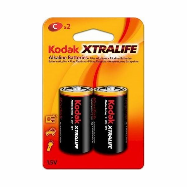 Baterie XTRALIFE Alkaic C (LR14) - blistr po 2 kusech