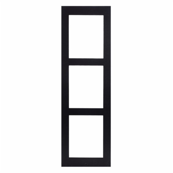 2N® IP Verso - Rám pro instalaci na povrch, 3 moduly - černý