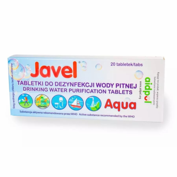 Tablety na dezinfekci vody Javel Aqua 20 ks