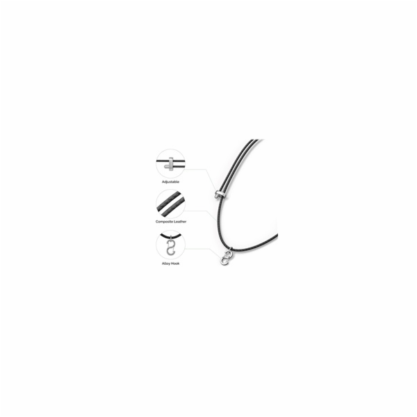 PLAUD Note Pin Lanyard Black - Řemínek na krk, černý