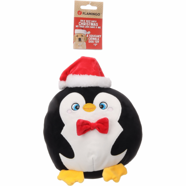 Flamingo Tučňák Bollo Vánoční hračka pro psy 25cm