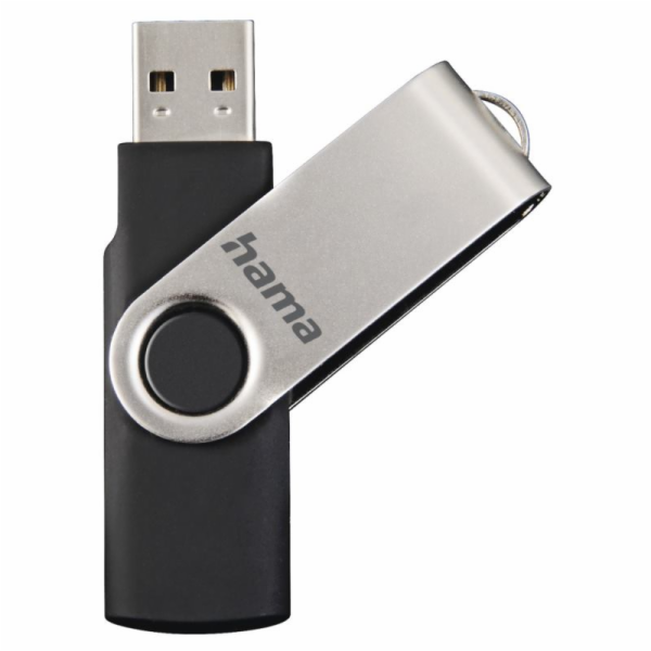 HAMA Rotate, USB Kľúč, 32GB, strieborný/čierny