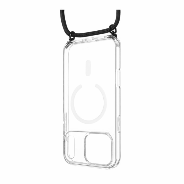 Pouzdro FIXED MagPure Neck s černou šňůrkou na krk pro Ap...