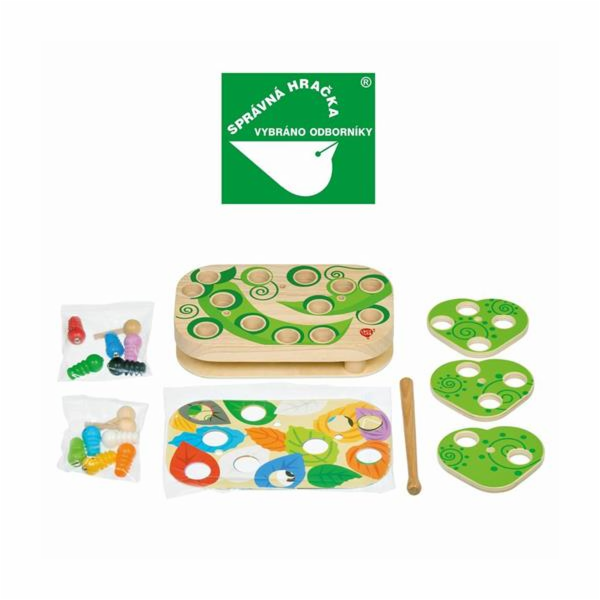 Hračka Lucy & Leo 261 Chytání housenek – dřevěná motorick...