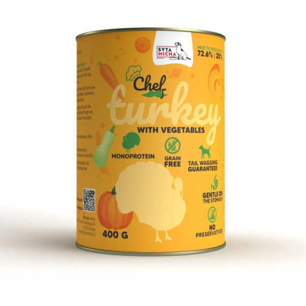 SYTA MICHA Chef Turkey with vegetables - vlhké krmivo pro...