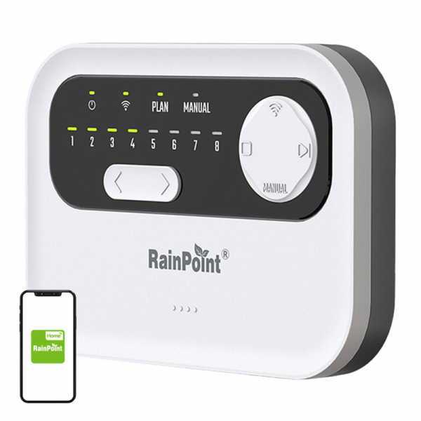 RainPoint WiFi 8zónový regulátor zavlažování