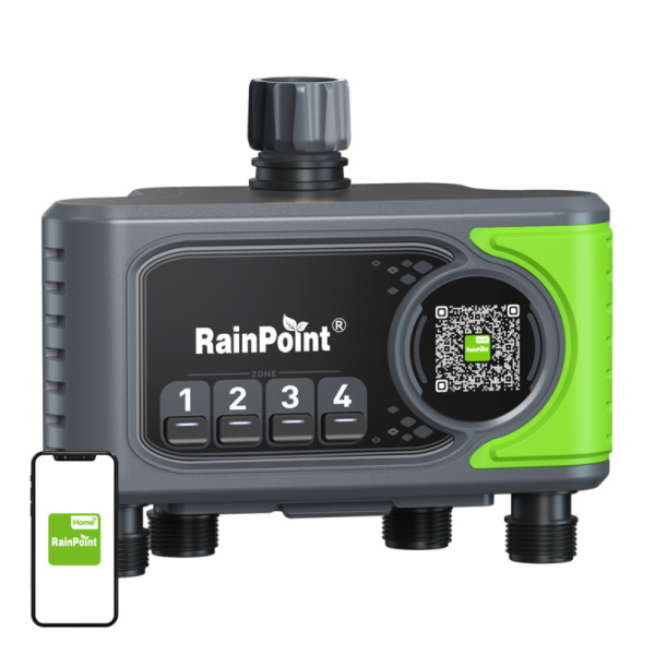 Řídicí jednotka zavlažování RainPoint WiFi se 4 zónami
