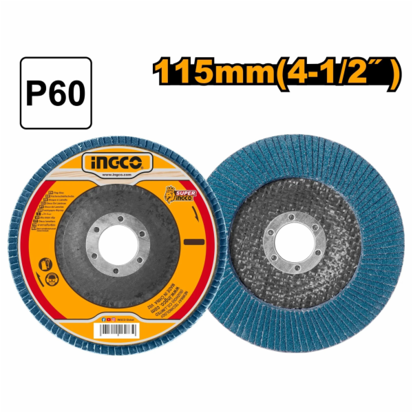 Ingco kotouč lamelový P60 115 x 22,2 mm