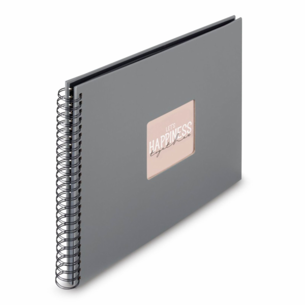 Hama "Fine Art" Spiral Steingrau 36x32 50 schwarze Seiten...