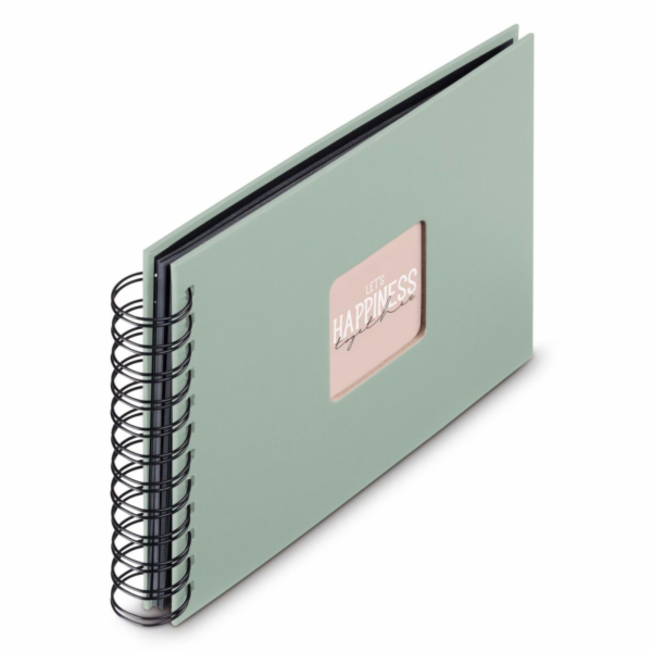 Hama "Fine Art" Spiral Salbei 24x17 50 schwarze Seiten   ...