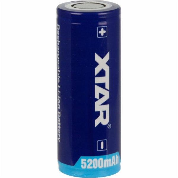 Akumulátor XTAR  26650 3,6 V Li-ion 5200 mAh s ochranou
