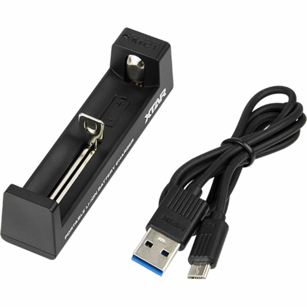 Nabíječka pro válcové Li-ion baterie USB-C – 1 kanál