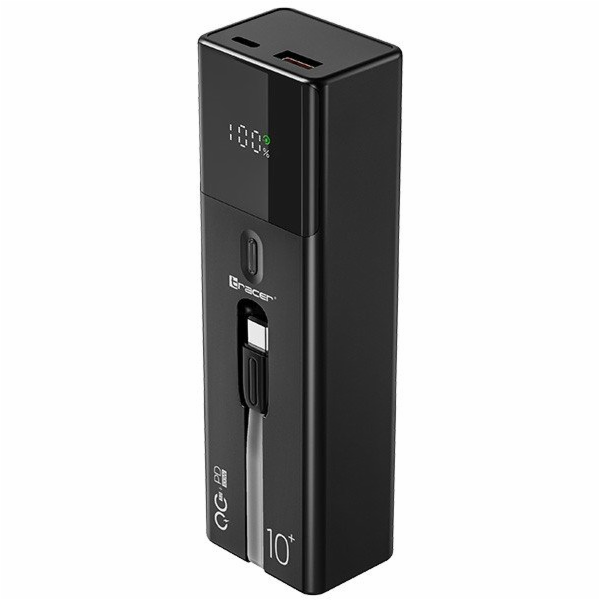Tracer Quant 10000mAh 100W PD+QC, Černý