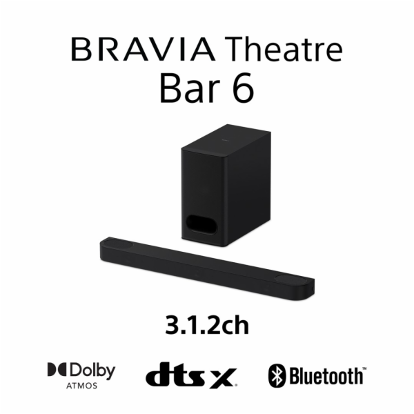 Sony HT-B600 Černá 3.1.2 kanály/kanálů 350 W