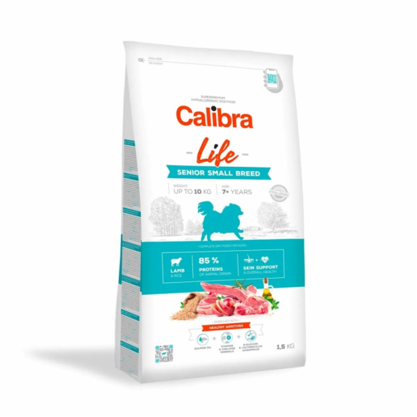 CALIBRA Dog Life Senior Small Breed Lamb - suché krmivo p...