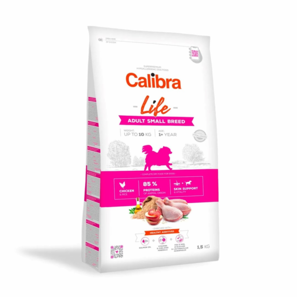 CALIBRA Dog Life Adult Small Breed Chicken - suché krmivo...