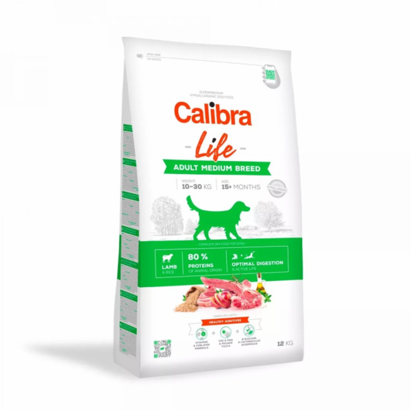 CALIBRA Life Adult Medium Breed Lamb - suché krmivo pro p...