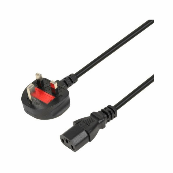 iBOX VDE SCHUKO napájecí kabel 1.8m UK zástrčka