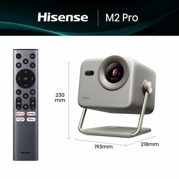 Hisense M2 Pro UHD 4K (3840x2160) 3D kompatibilita Šedá