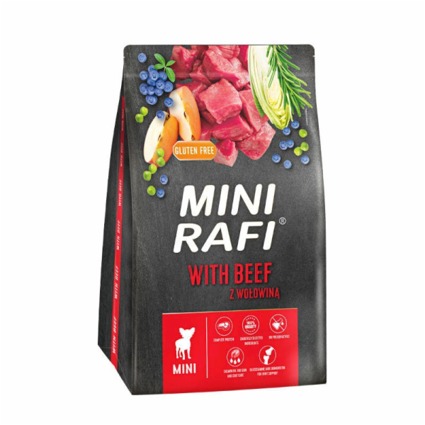RAFI Mini with beef - suché krmivo pro psy - 3kg