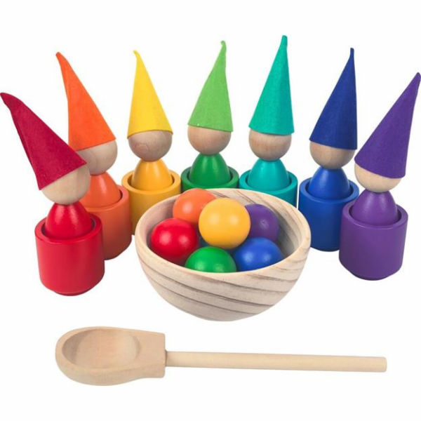 Hračka 2Kids Toys Duhové panenky s míčky 7 barev