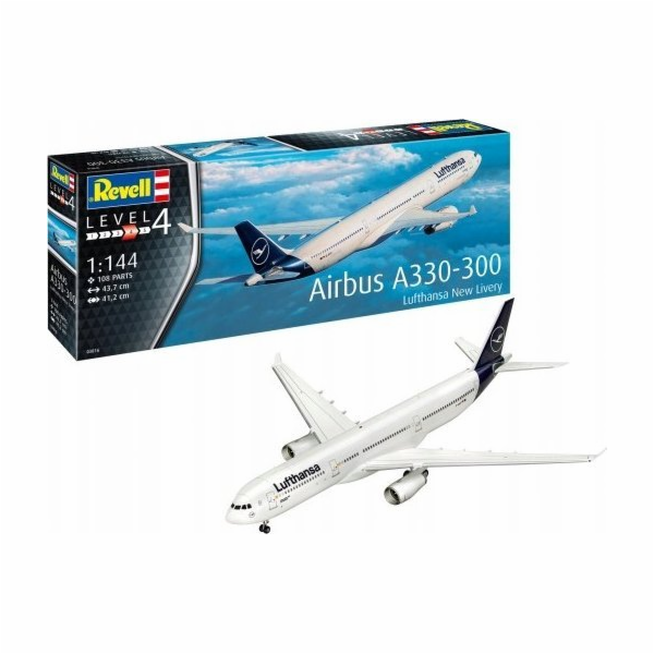 Revell Plastikový model letadla Airbus A330-300 Lufthansa...